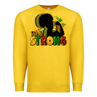 Lemon She is strong Black History Premium Sweatshirt - HowdyJamesFarm
