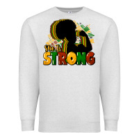 Oatmeal Heather She is strong Black History Premium Sweatshirt - HowdyJamesFarm