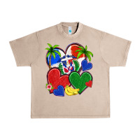 French Oak dominican repuclic hearts Urban Heavy Tee - NancyCooperArtShop