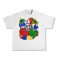 Lunar Rock dominican repuclic hearts Urban Heavy Tee - NancyCooperArtShop