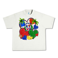 Pistachio dominican repuclic hearts Urban Heavy Tee - NancyCooperArtShop