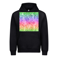 Black watercolor rainbow tiger seamless pattern Urban Hoodie - BundleAndBundleShop