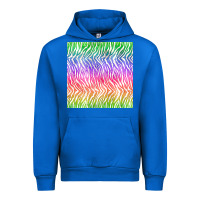Cobalt watercolor rainbow tiger seamless pattern Urban Hoodie - BundleAndBundleShop