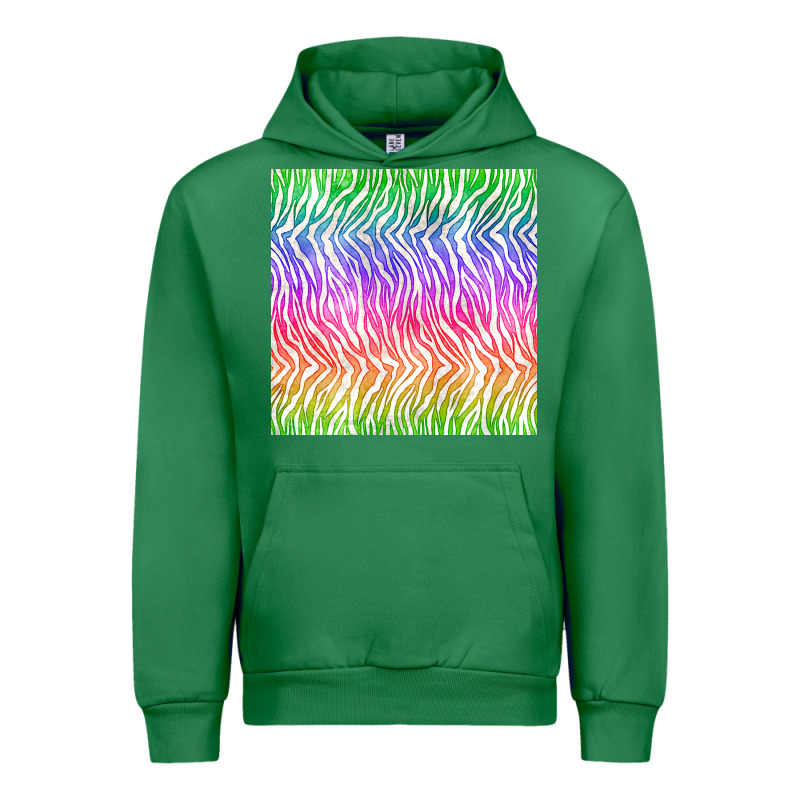 Watercolor Rainbow Tiger Seamless Pattern Urban Hoodie by BundleAndBundleShop | Teevron