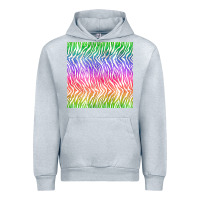 Heather Grey watercolor rainbow tiger seamless pattern Urban Hoodie - BundleAndBundleShop