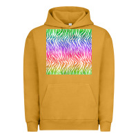 Pigment Peanut Butter watercolor rainbow tiger seamless pattern Urban Hoodie - BundleAndBundleShop