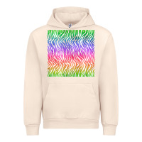 Sandshell watercolor rainbow tiger seamless pattern Urban Hoodie - BundleAndBundleShop