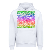 White watercolor rainbow tiger seamless pattern Urban Hoodie - BundleAndBundleShop