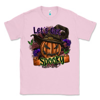 Bubblegum Pink lets get spooky Classic Tee - SublimationCraftShop