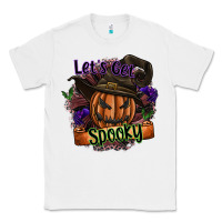White lets get spooky Classic Tee - SublimationCraftShop