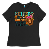 Black heifers be trippin ok maybe i pushed her long hair Ladies Tee - Jasminsmagicworld