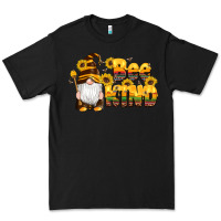 Black western bee kind gnomes bee honey sunflowers leopard serape Premium Tee - Artiststas