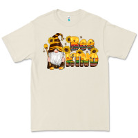 Western Bee Kind Gnomes Bee Honey Sunflowers Leopard Serape Premium Tee | Teevron