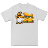 Dove Grey western bee kind gnomes bee honey sunflowers leopard serape Premium Tee - Artiststas