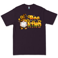Plum western bee kind gnomes bee honey sunflowers leopard serape Premium Tee - Artiststas