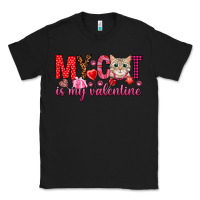 Black my cat is my valentine Classic Tee - NancyCooperArtShop