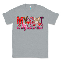 Heather Grey my cat is my valentine Classic Tee - NancyCooperArtShop