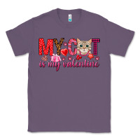 Lavender my cat is my valentine Classic Tee - NancyCooperArtShop
