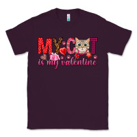 Plum my cat is my valentine Classic Tee - NancyCooperArtShop