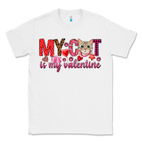 White my cat is my valentine Classic Tee - NancyCooperArtShop