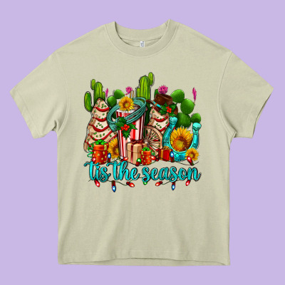 Tis The Season Christmas Tree  Cake Heavy Core Tee Designed By Adodesignshop
