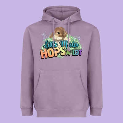 Little Mister Hops A Lot Easter Day Heavyweight Hoodie Designed By Howdyjamesfarm