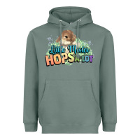 Sage Little mister hops a lot Easter day Heavyweight Hoodie - HowdyJamesFarm