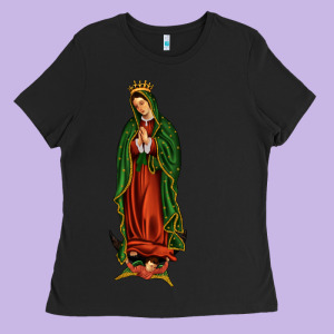 Our Lady Of Guadalupe Ladies Tee Designed By Jahusdesignshop