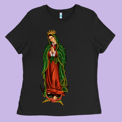 Our Lady Of Guadalupe Ladies Tee Designed By Jahusdesignshop