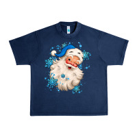 Navy winter christmas santa claus Urban Heavy Tee - MaliasSmallBusiness