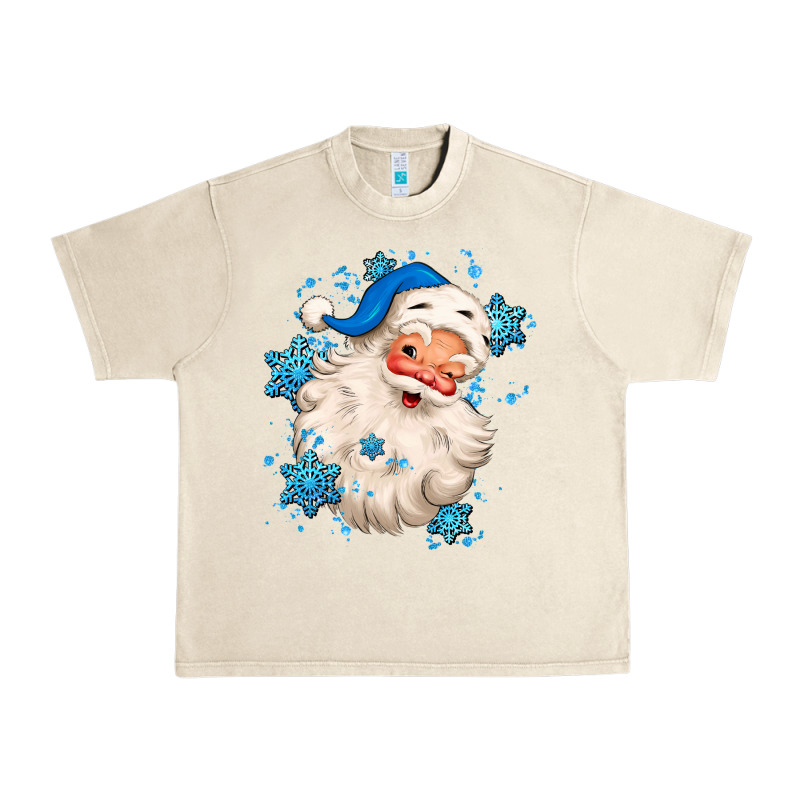 Winter Christmas Santa Claus Urban Heavy Tee by MaliasSmallBusiness | Teevron