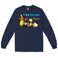 Navy 3 rd grade dude Long Sleeve Tee - BundleAndBundleShop