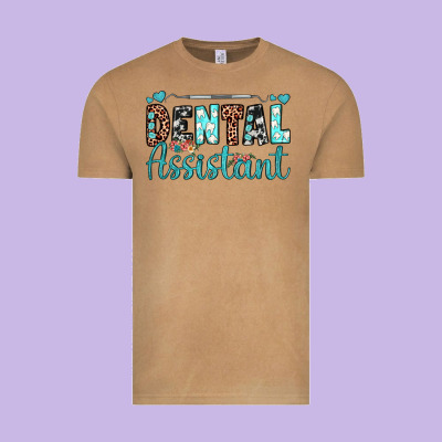 Dental Assistant Vintage Tee Designed By Jahusdesignshop