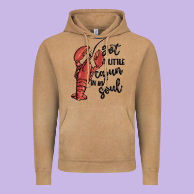 Got A Little Cajun In My Soul Vintage Hoodie Designed By Maliassmallbusiness