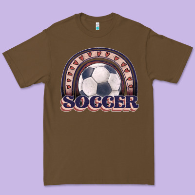 Soccer Rainbow Premium Tee Designed By Jahusdesignshop