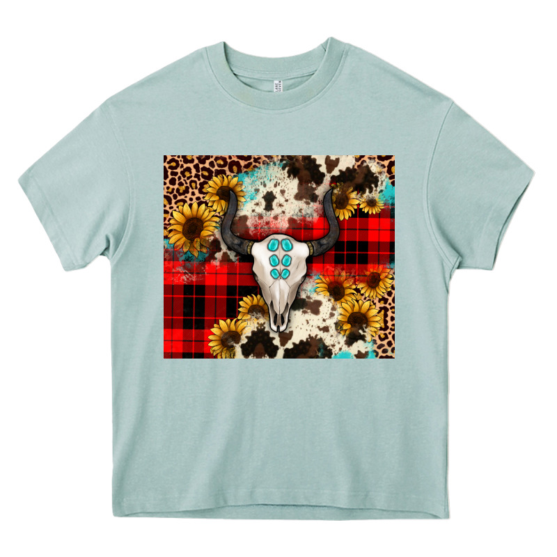 Bullskull Sunflower Heavy Core Tee by JahusDesignShop | Teevron