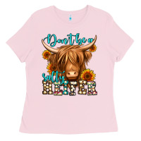 Don't Be A Salty Heifer Long Haired Cow Ladies Tee | Teevron