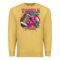 Antique Gold Tackle Cancer Premium Sweatshirt - HowdyJamesFarm