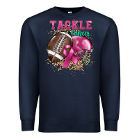 Navy Tackle Cancer Premium Sweatshirt - HowdyJamesFarm