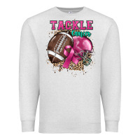 Oatmeal Heather Tackle Cancer Premium Sweatshirt - HowdyJamesFarm