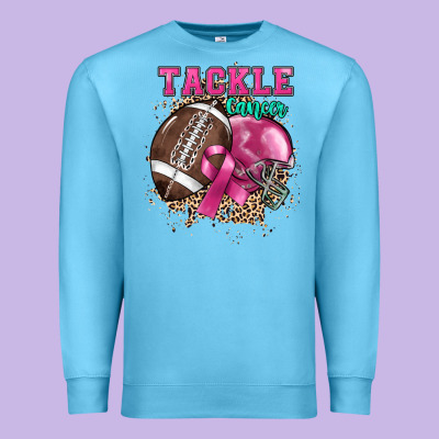 Tackle Cancer Premium Sweatshirt Designed By Howdyjamesfarm