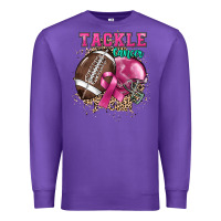Purple Tackle Cancer Premium Sweatshirt - HowdyJamesFarm