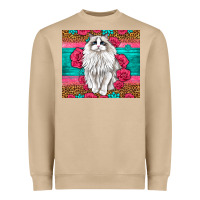 Mushroom Western Ragdoll Cat Heavyweight Sweatshirt - LillyAllenDesigns