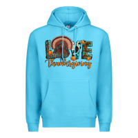 Ocean Blue love thanksgiving Premium Hoodie - JahusDesignShop