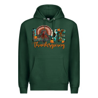 Sports Green love thanksgiving Premium Hoodie - JahusDesignShop