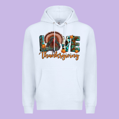 Love Thanksgiving Premium Hoodie Designed By Jahusdesignshop