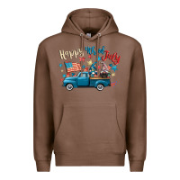 Chestnut happy 4th of july gnome truck Premium Hoodie - CowGirlArtShop