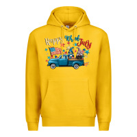 Lemon happy 4th of july gnome truck Premium Hoodie - CowGirlArtShop