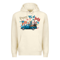 Sandshell happy 4th of july gnome truck Premium Hoodie - CowGirlArtShop