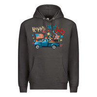 Smoke happy 4th of july gnome truck Premium Hoodie - CowGirlArtShop